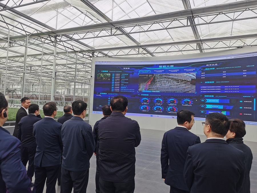 魯渝兩省領導調研指導魯渝(壽光)蔬菜現代產業園數字農業、數字農場云平臺項目 魯渝兩省領導調研指導魯渝(壽光)蔬菜現代產業園數字農業、數字農場云平臺項目