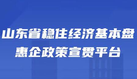 一站匯聚、精準直達!環球軟件研發的山東省惠企政策宣貫平臺上線了